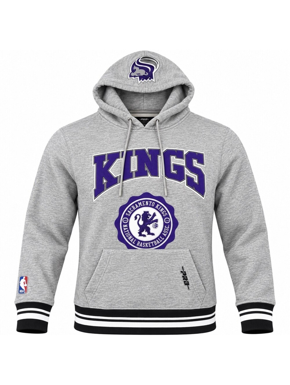 Pro Standard Sacramento Kings Hoodie Men’s Large Gray Purple NBA NWT